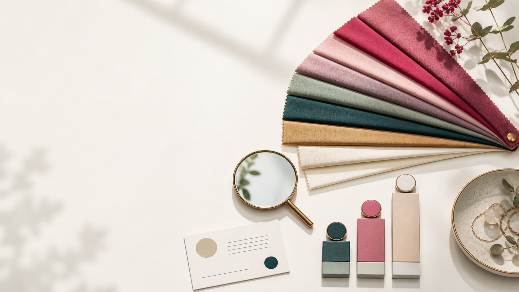 Color analysis draping and seasonal color swatches